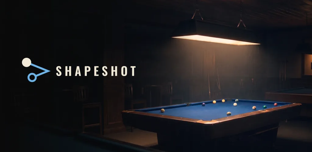 Shapeshot: a pool table under a lamp